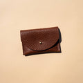 Tessa Leather Cardholder – Chocolate