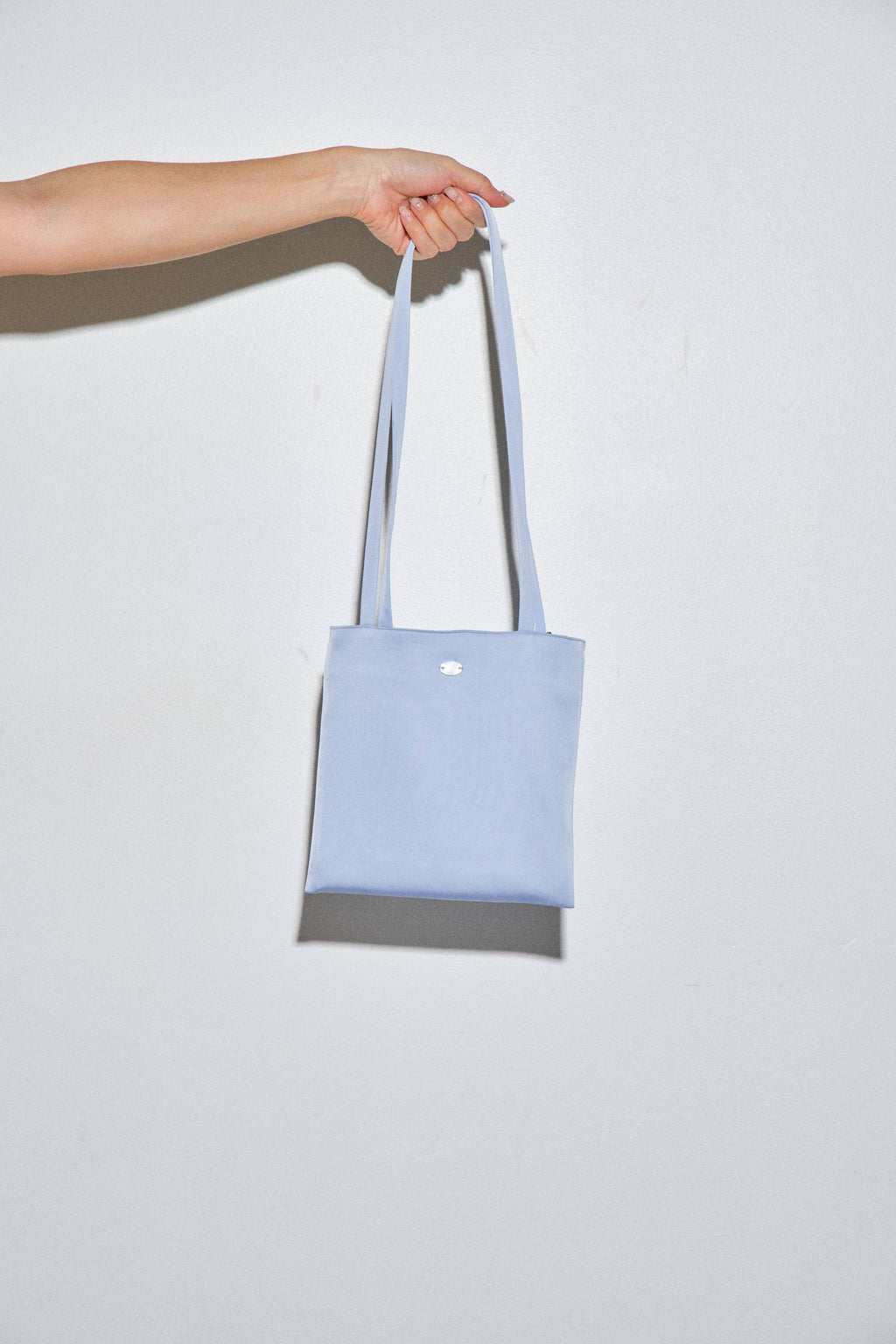 Leda Satin-Finish Tote Bag