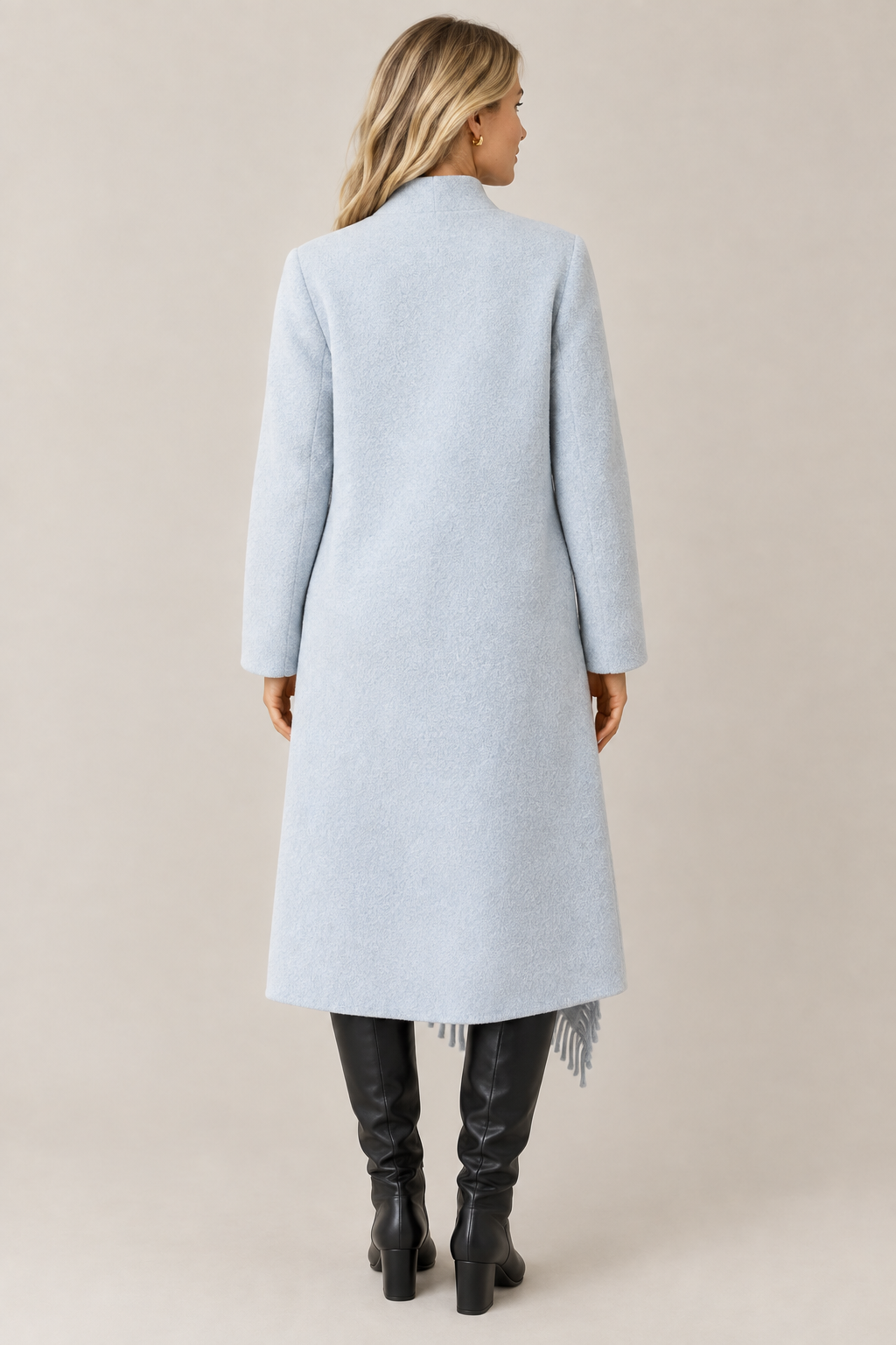 Annelise Fringe Wool Coat