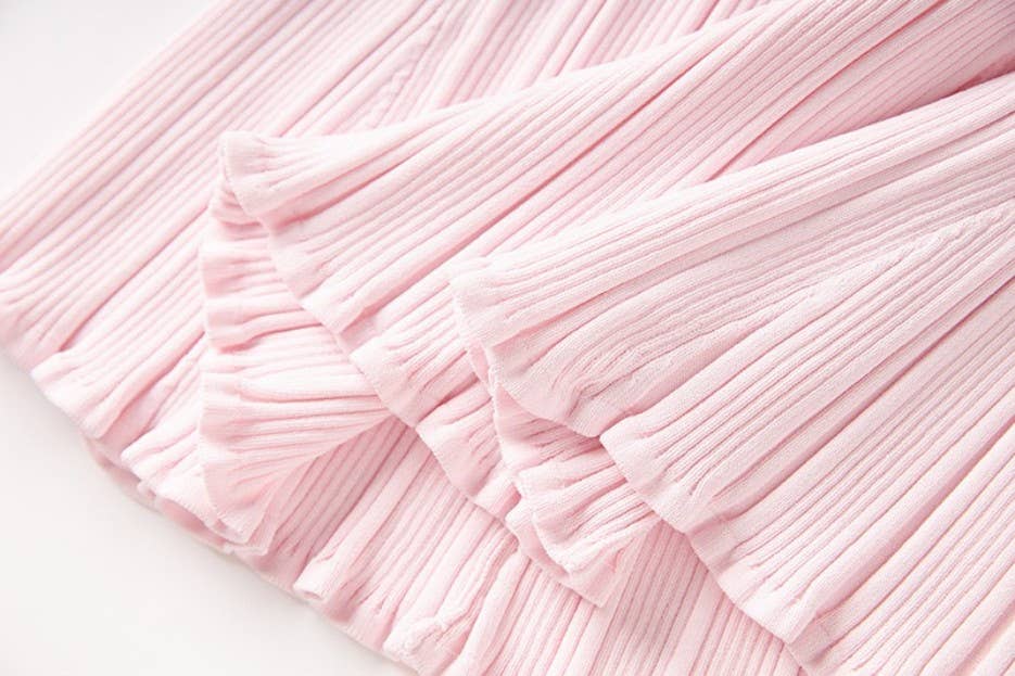 Sophia Pink Knit Polo Dress