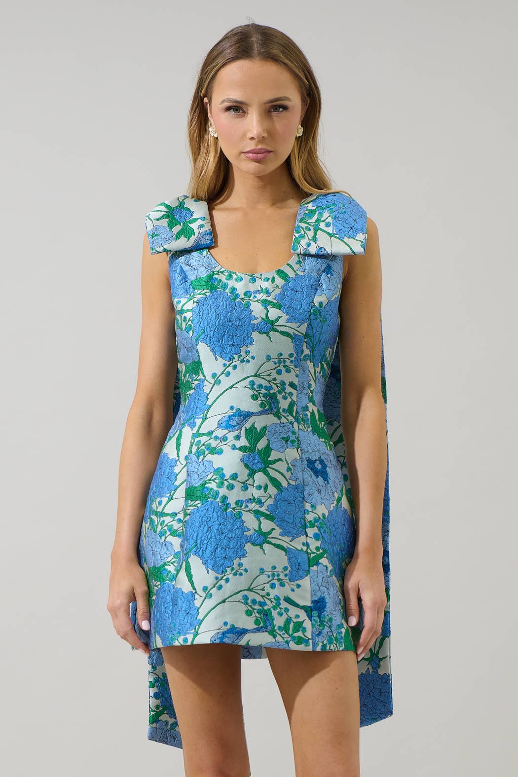 Seraphina Floral Cape Dress