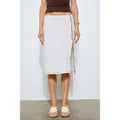 Elara Ruffle Trim Midi Skirt
