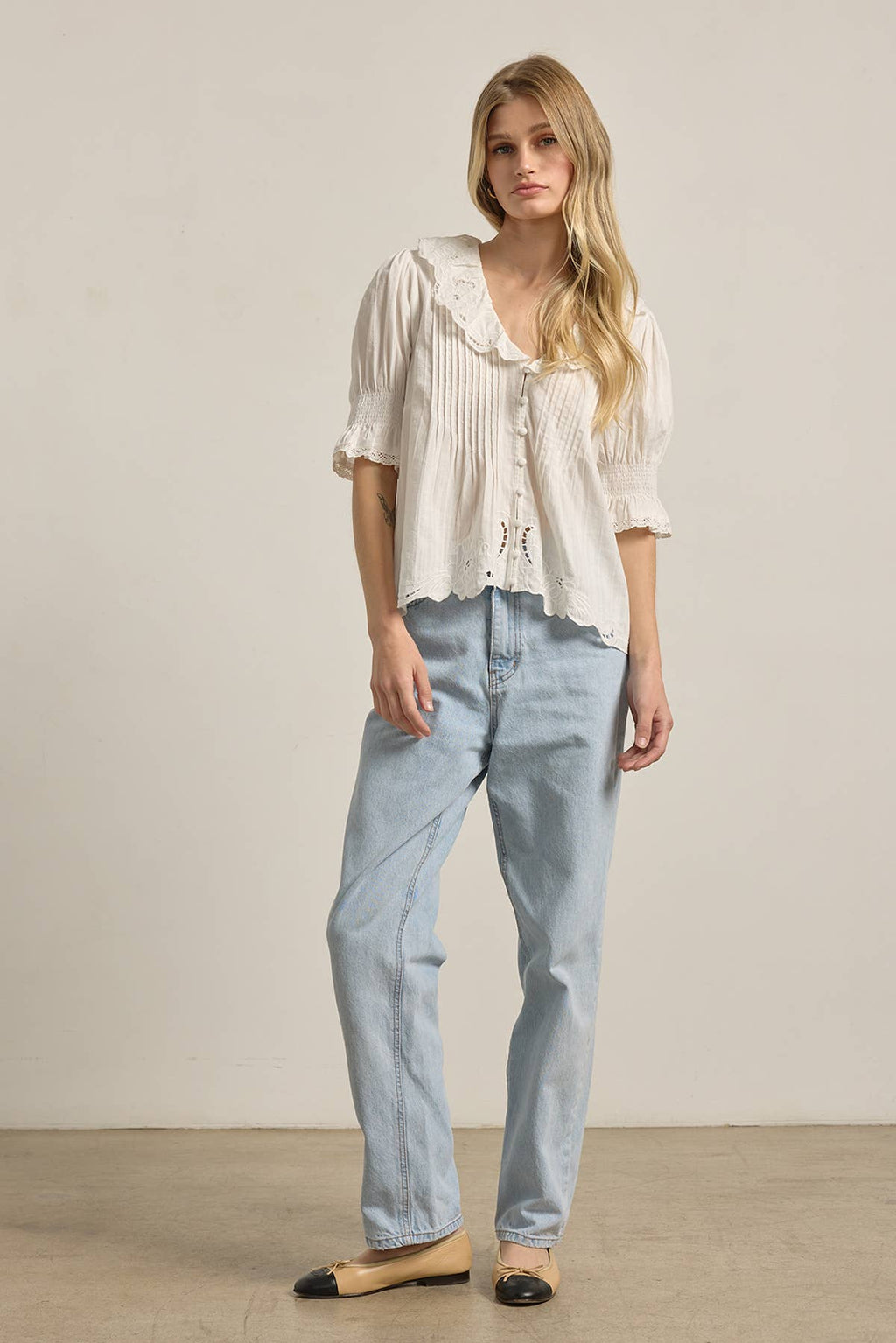 Eloise Lace Collar Blouse