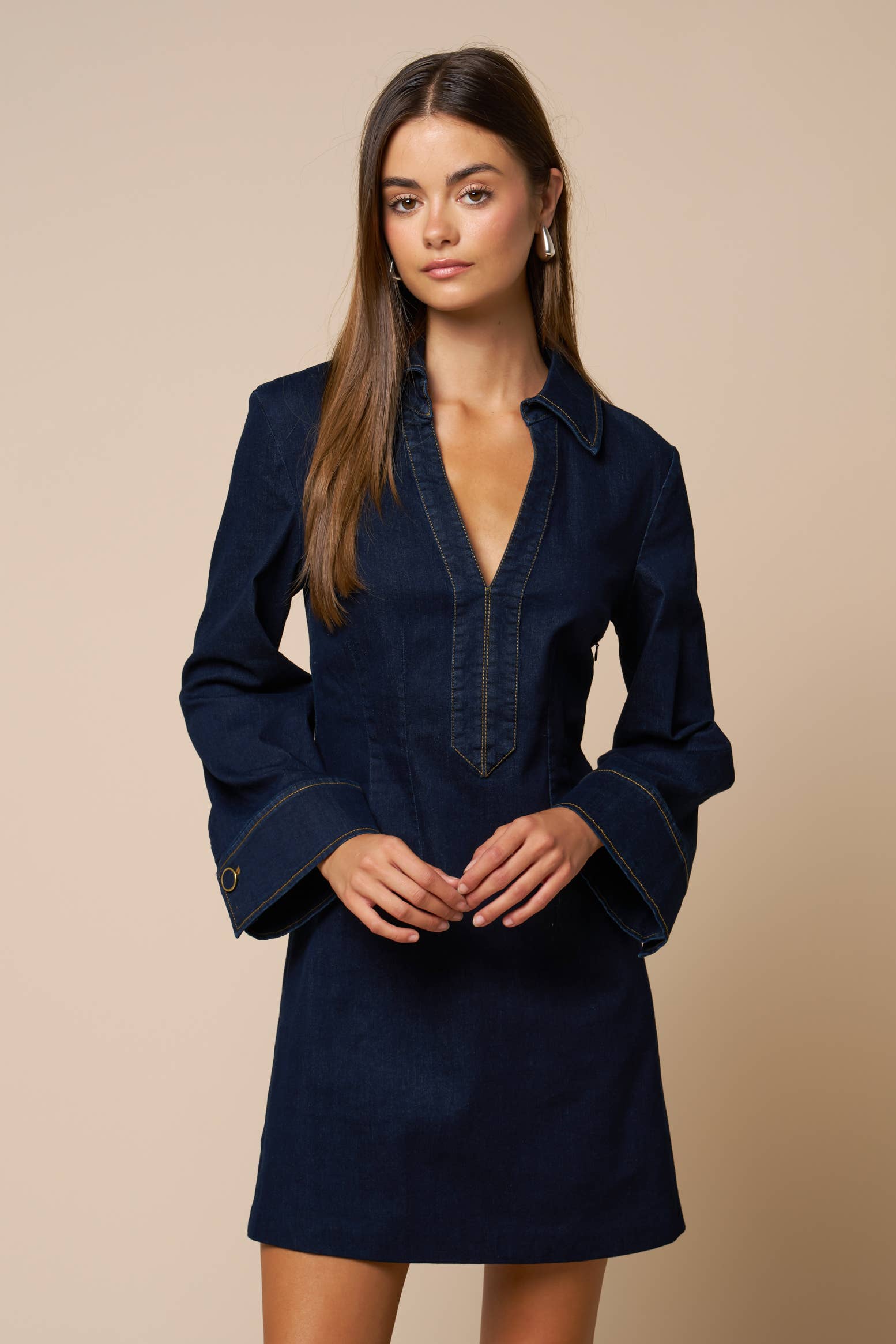 Sarah Denim Mini Dress