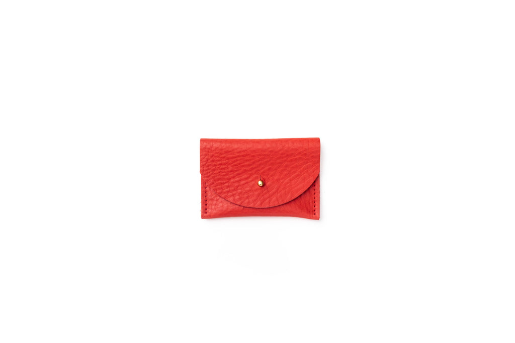 Tessa Leather Cardholder – Tomato