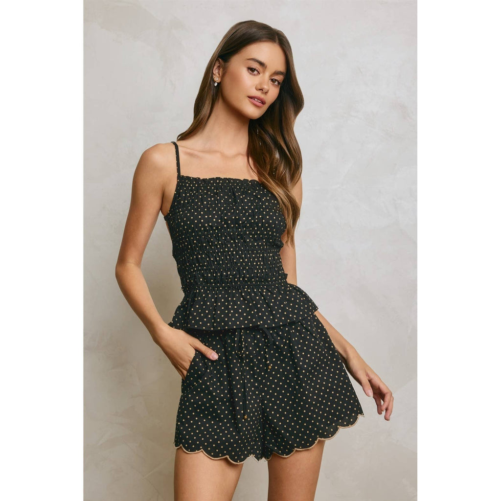 Noelle Scalloped Shorts