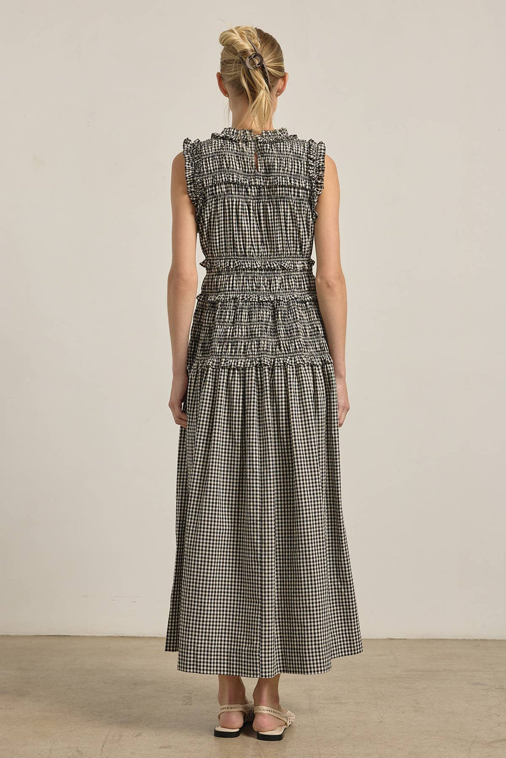 Gemma Gingham Maxi Dress