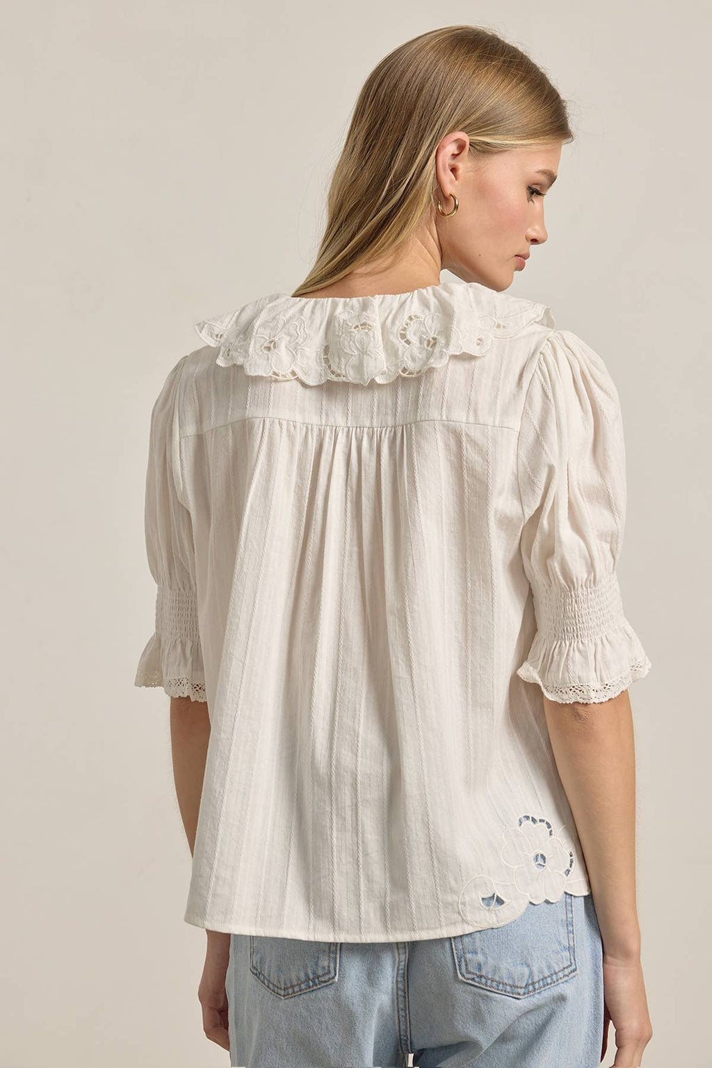 Eloise Lace Collar Blouse