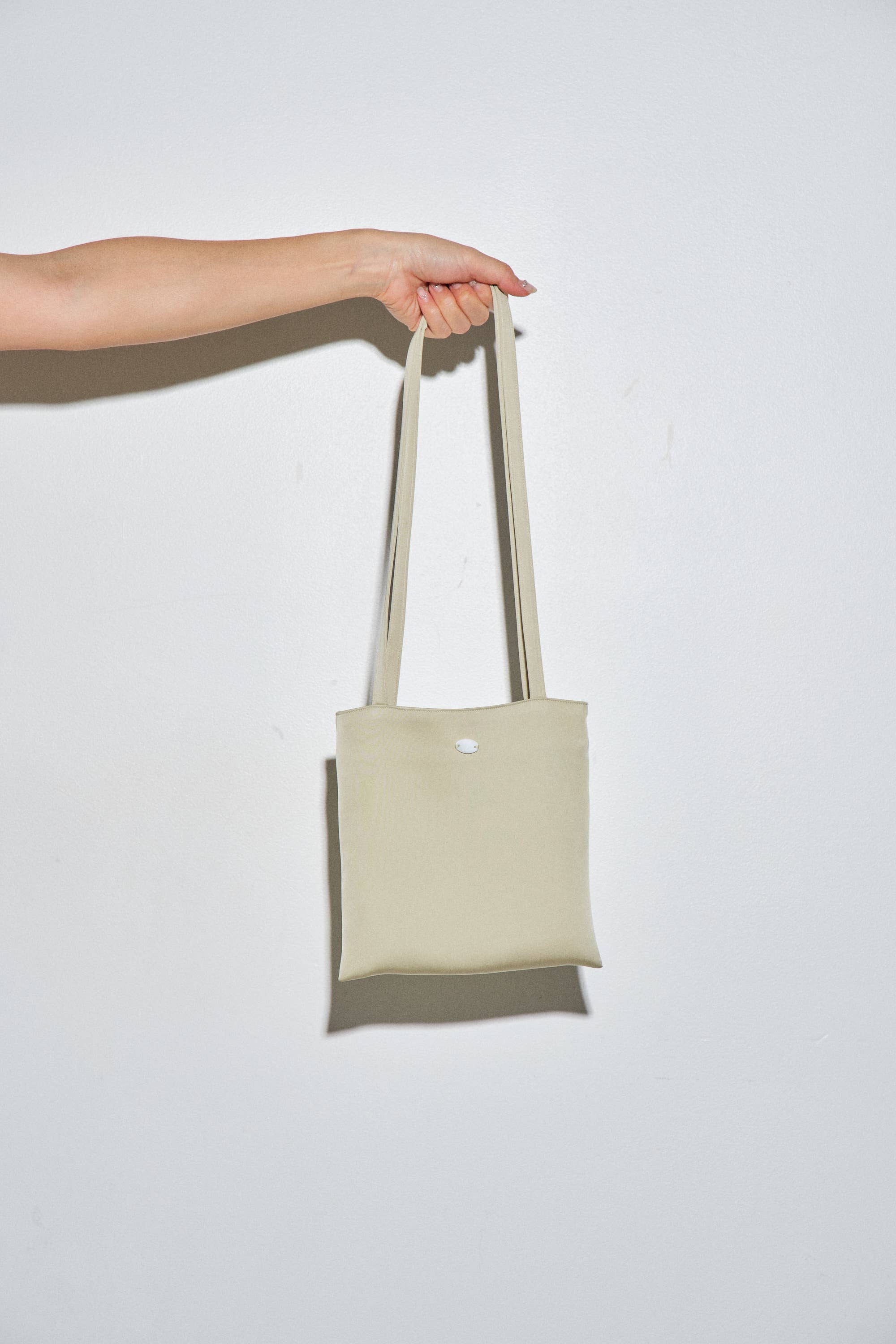 Leda Satin-Finish Tote Bag