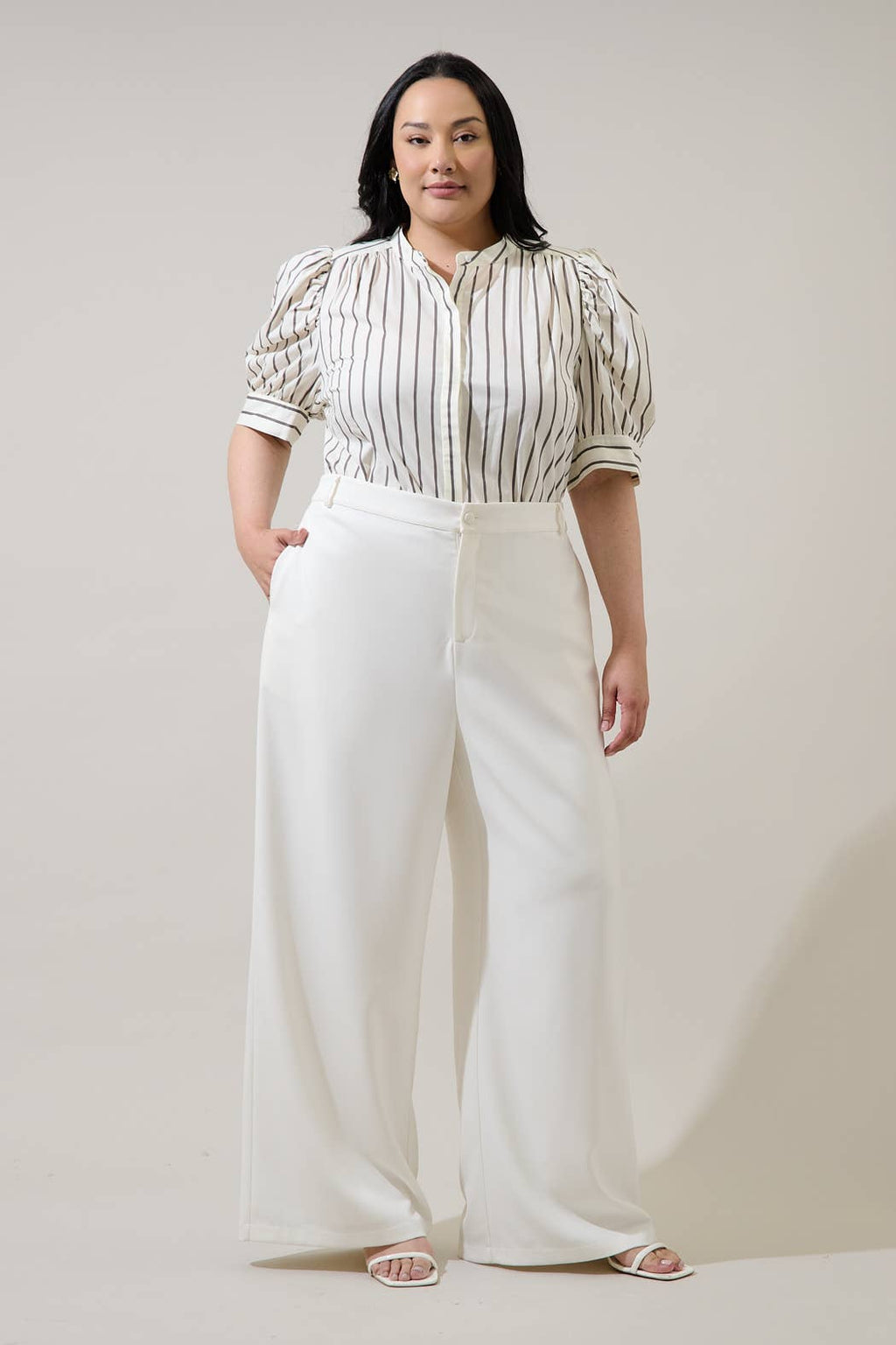Kamara Stripe Top Curve