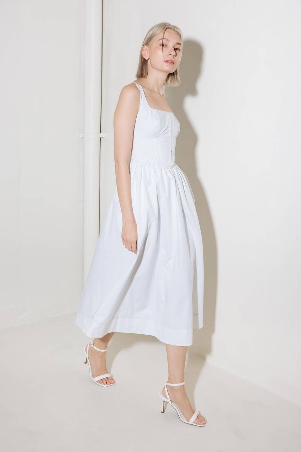 Clara Poplin Midi Dress