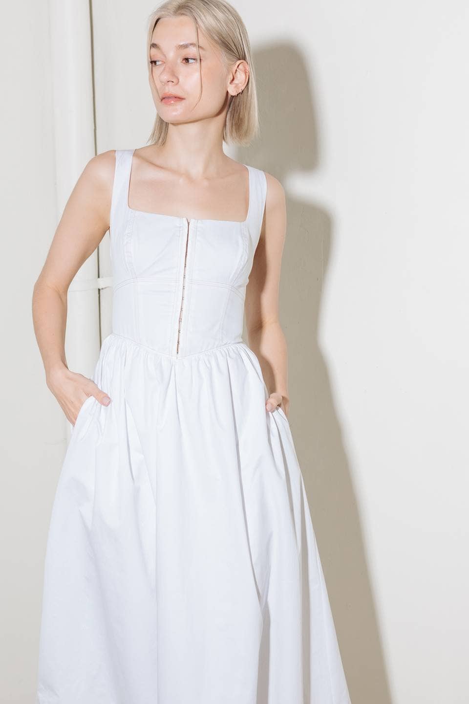 Clara Poplin Midi Dress