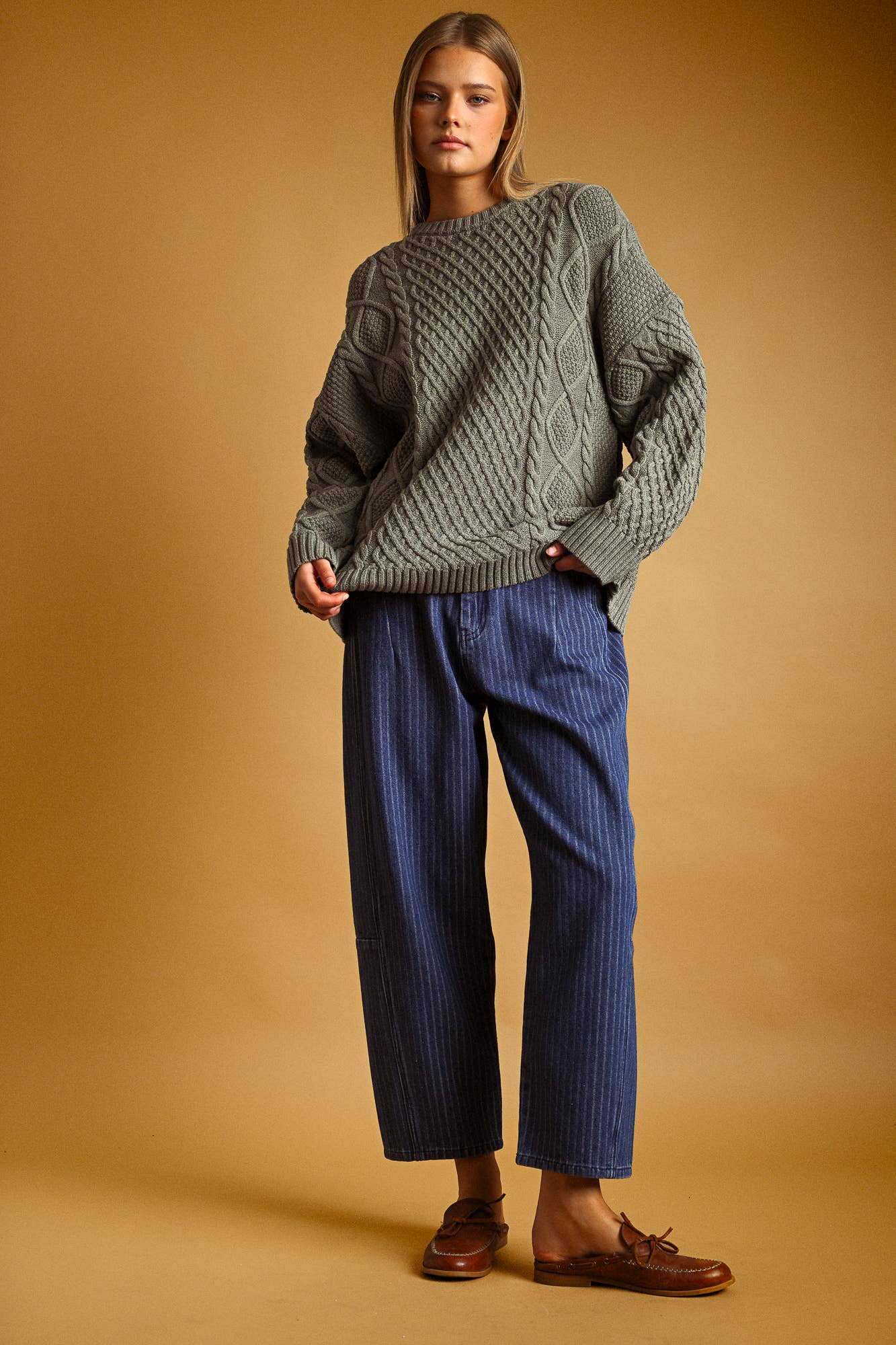 Brigitte Cable Knit Sweater