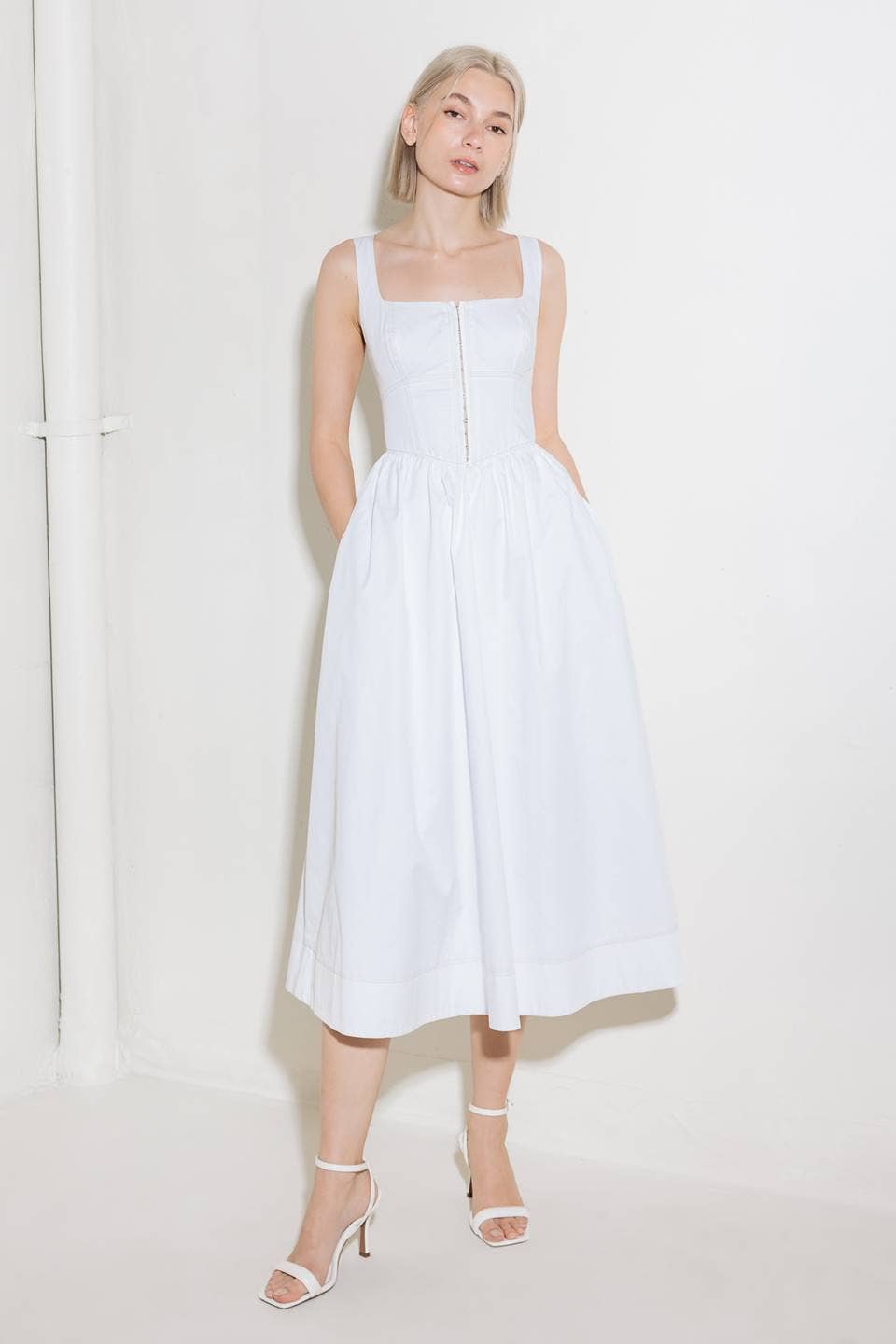Clara Poplin Midi Dress