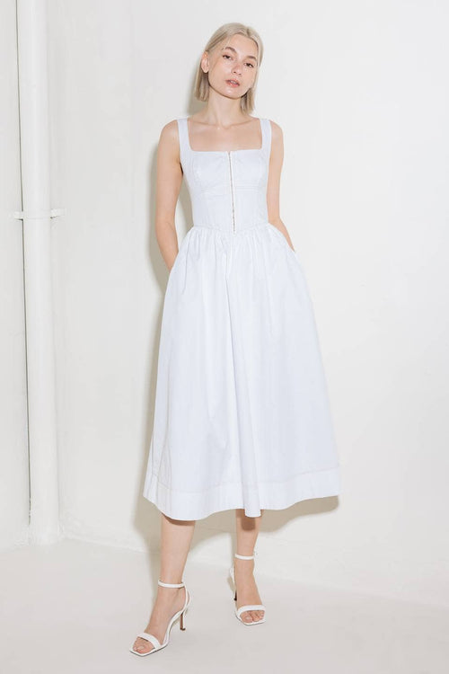 Clara Poplin Midi Dress