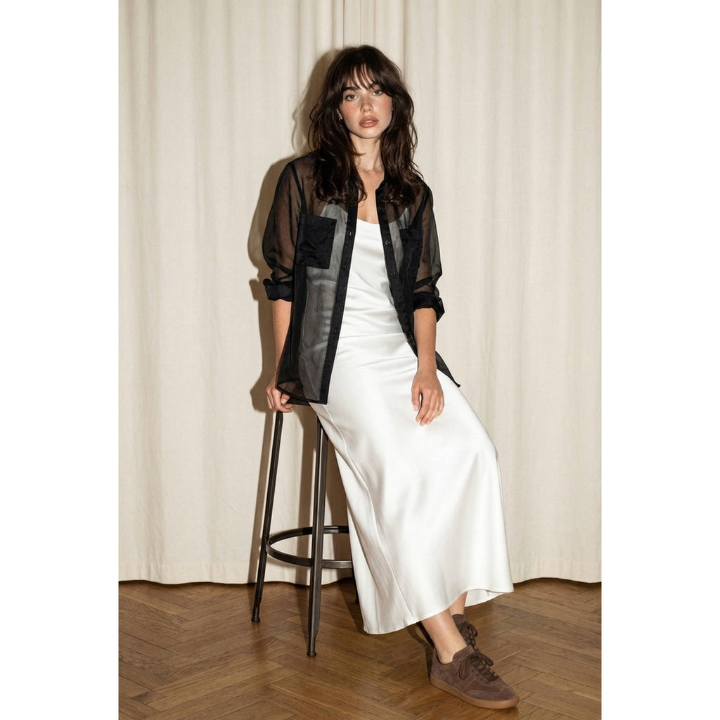 Colette Sheer Organza Blouse