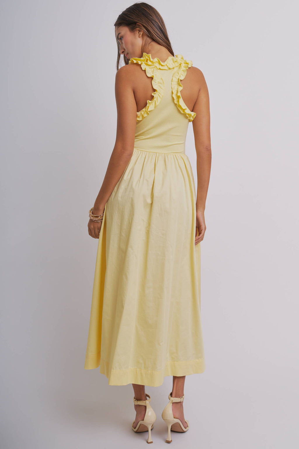 Juliette Ruffle Midi Dress