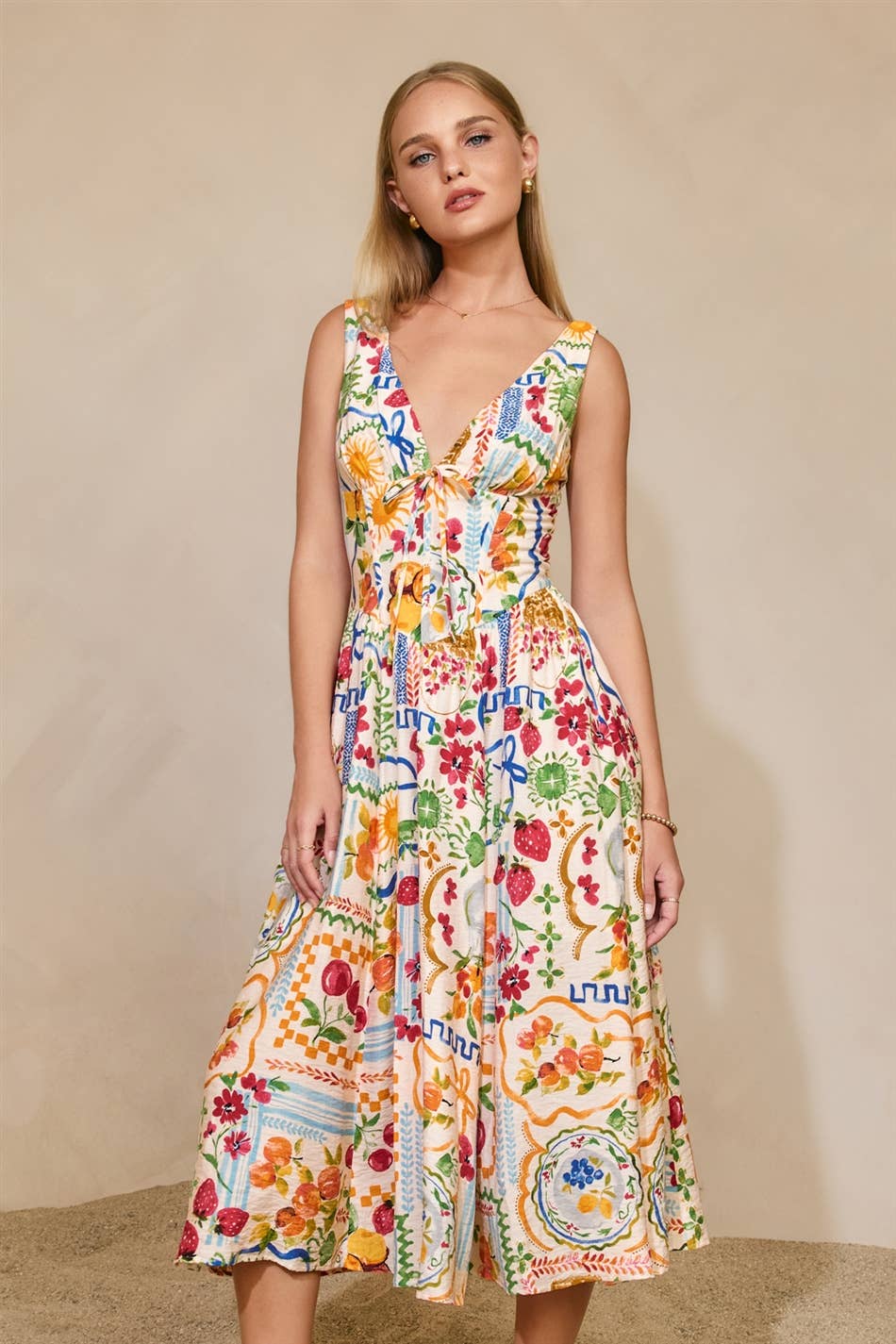 Isla Mediterranean Midi Dress