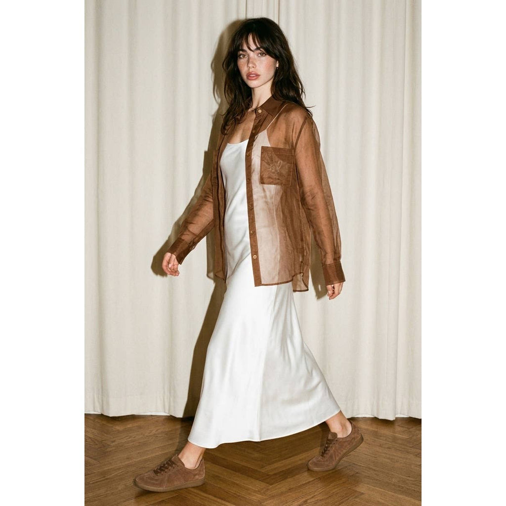 Colette Sheer Organza Blouse