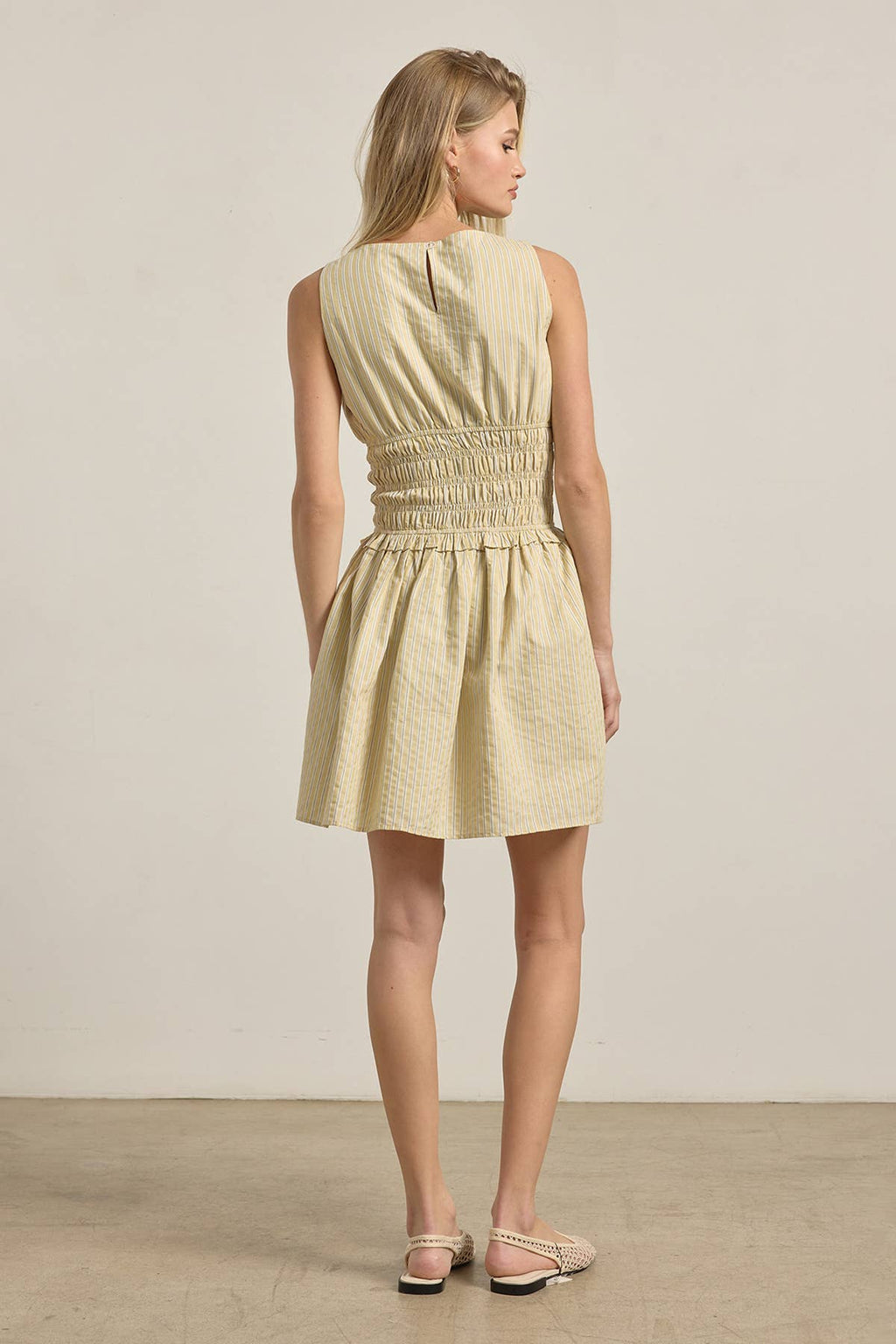 Delphine Pinstripe Mini Dress