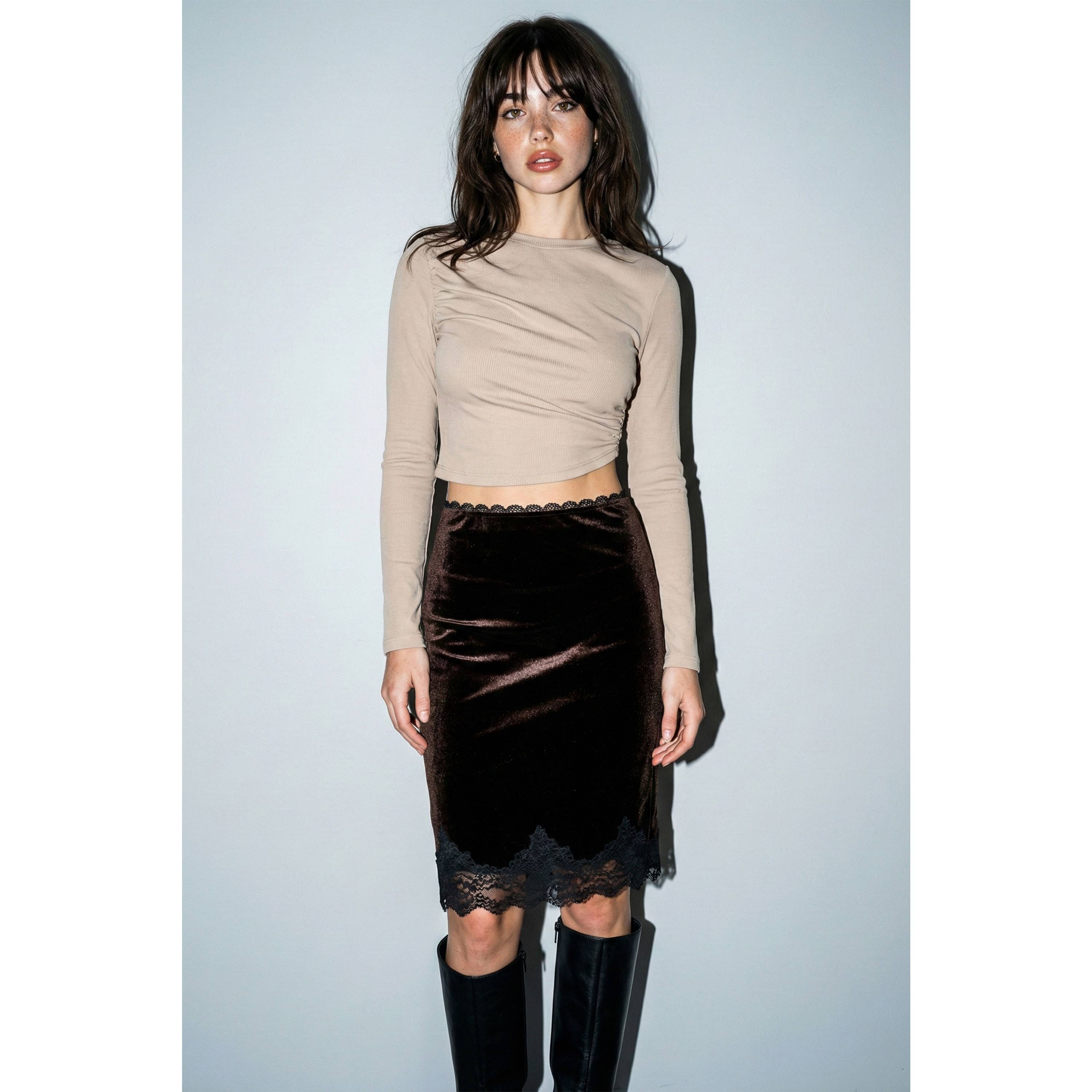 Lorelei Velvet Lace Skirt