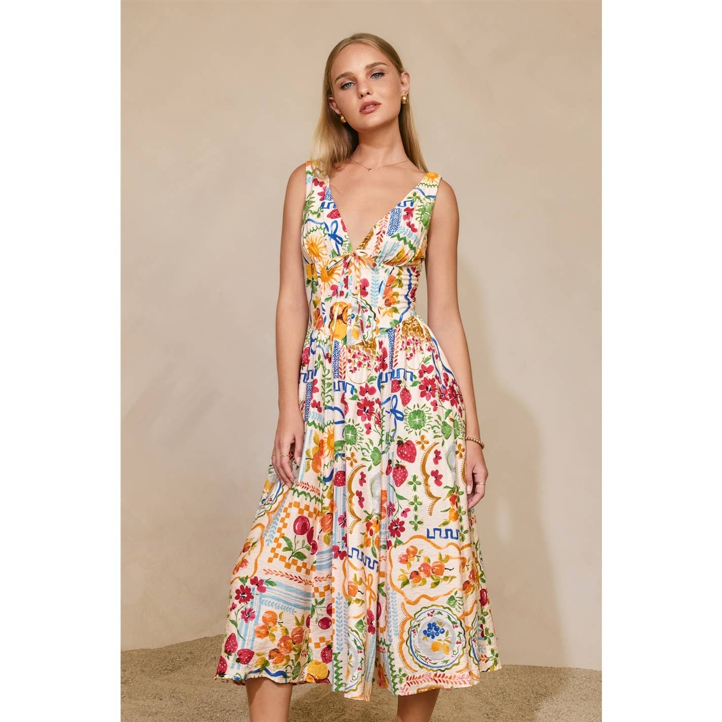 Isla Mediterranean Midi Dress