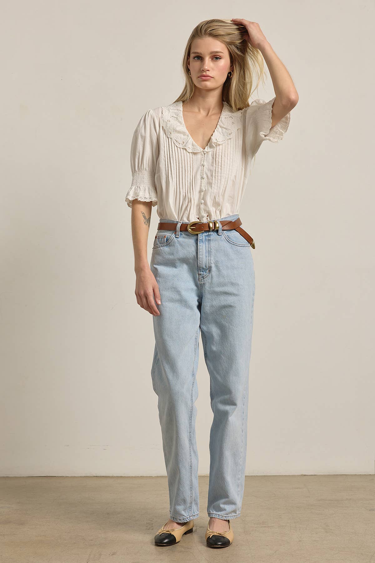 Eloise Lace Collar Blouse