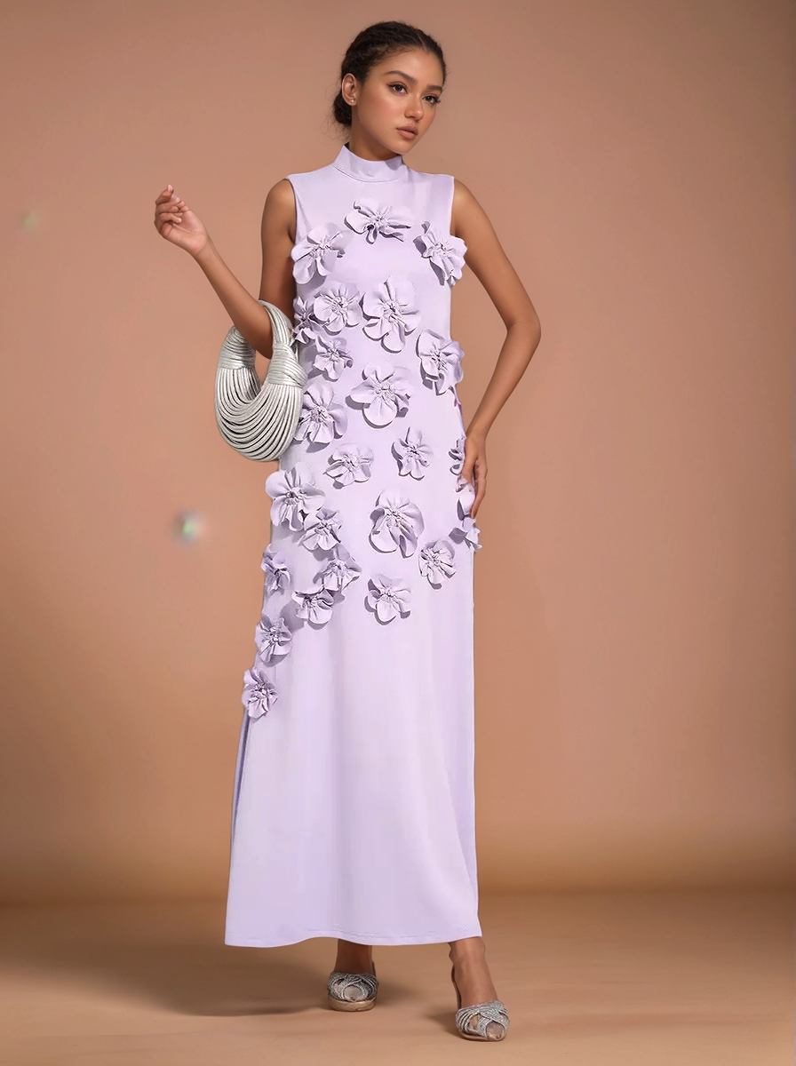 The Liliana Floral Appliqué Gown