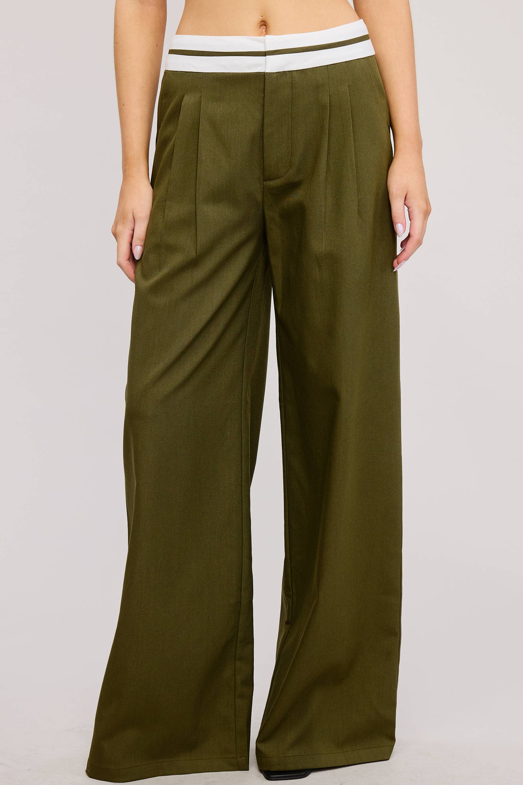 Elodie Contrast Waist Trouser