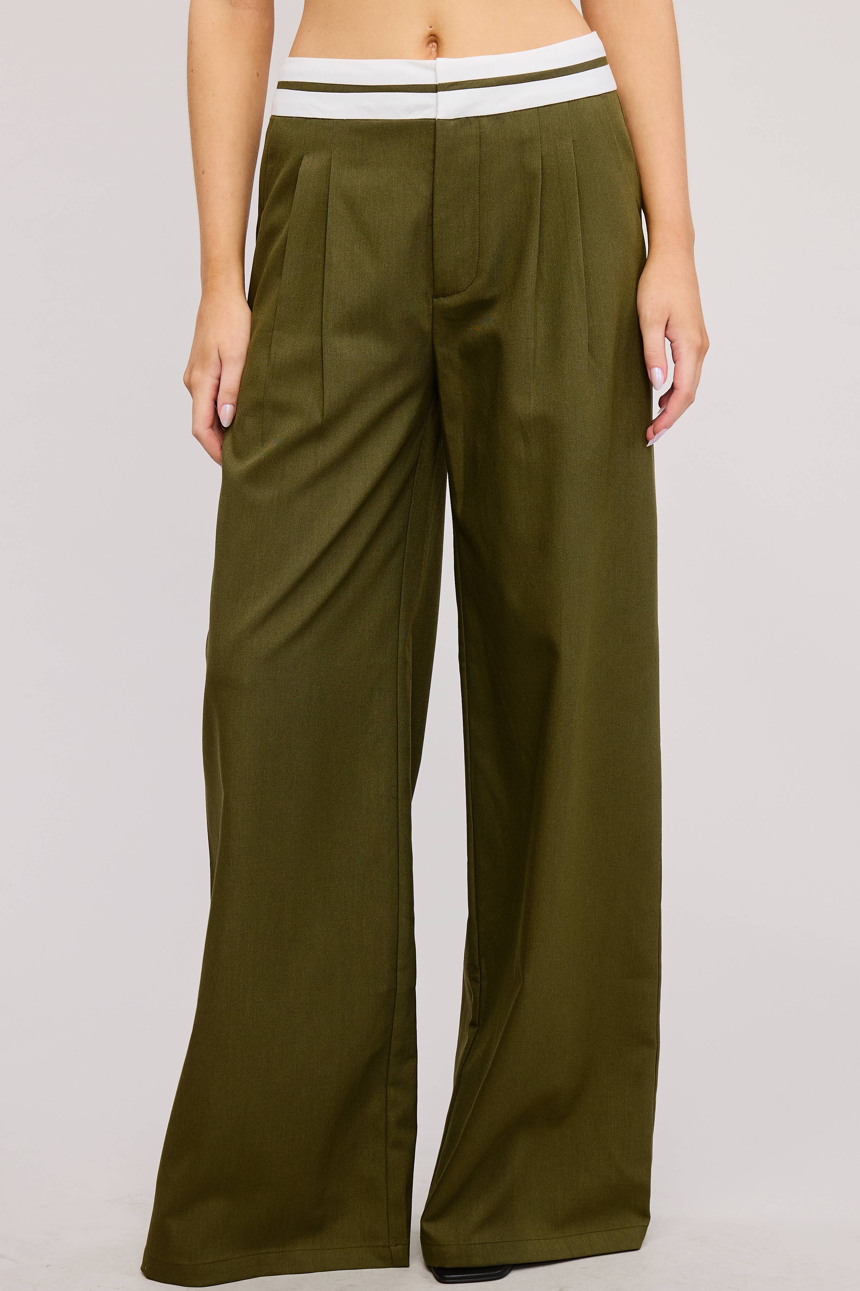 Elodie Contrast Waist Trouser