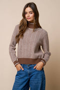 Céline Mock Neck Sweater