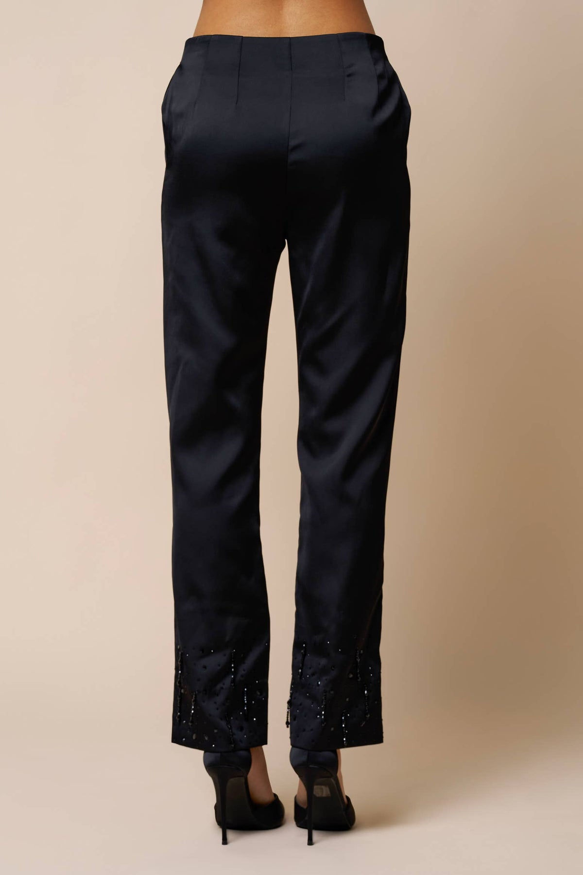 Bianca Satin Embellished Pant