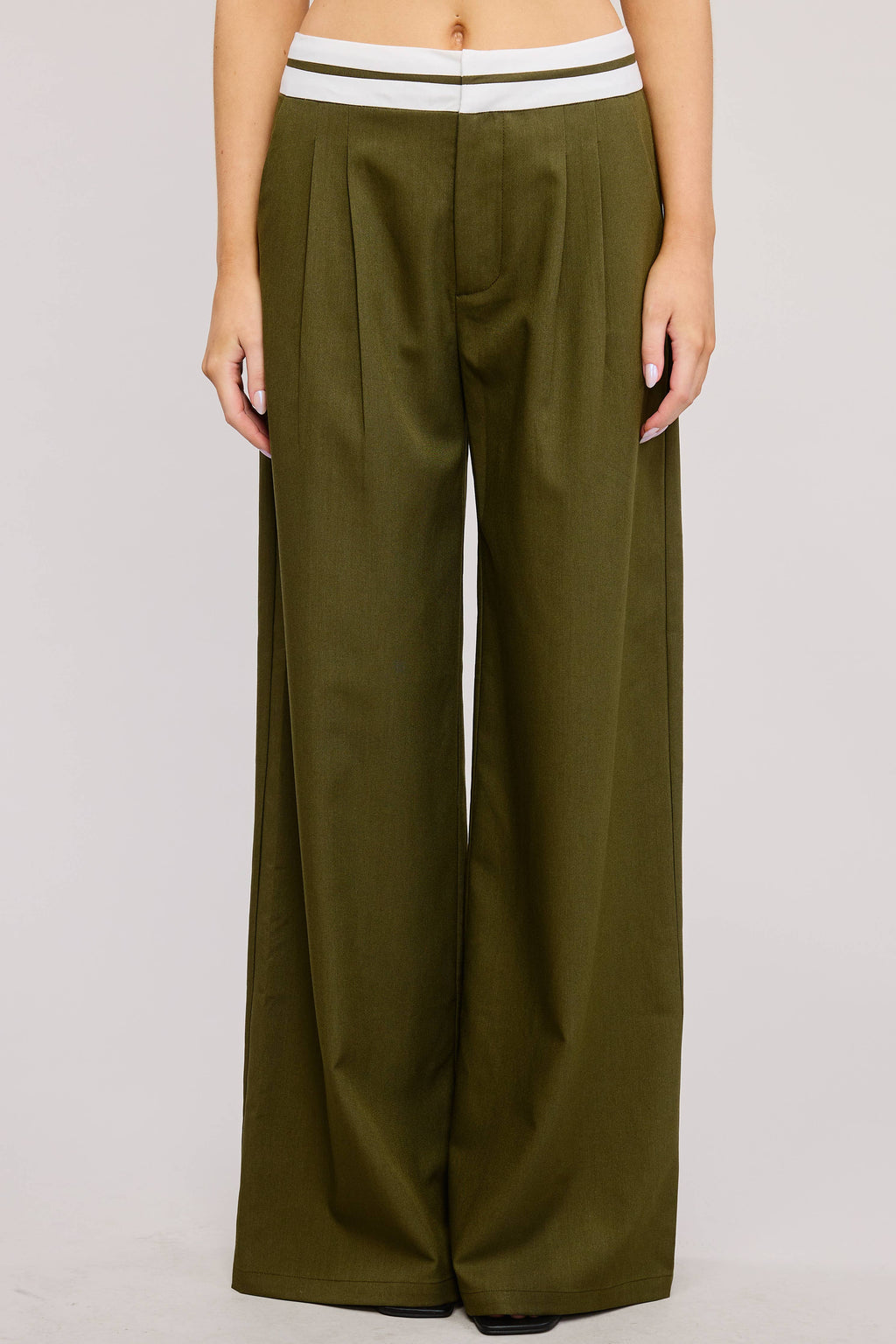 Elodie Contrast Waist Trouser