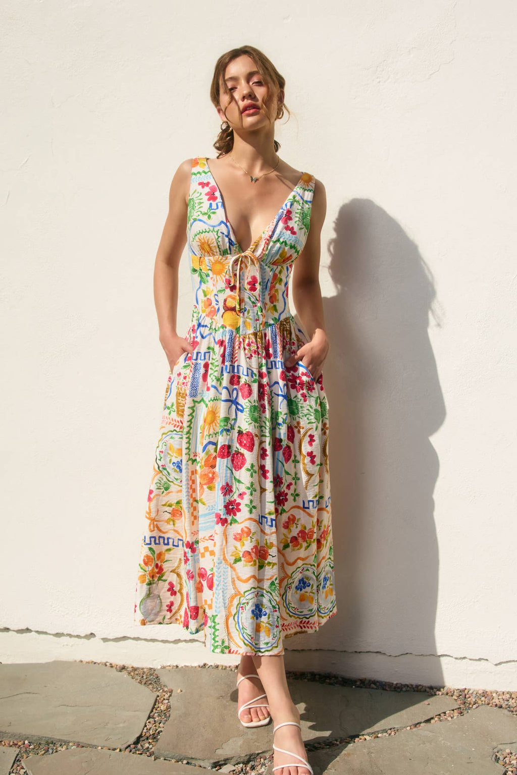 Isla Mediterranean Midi Dress