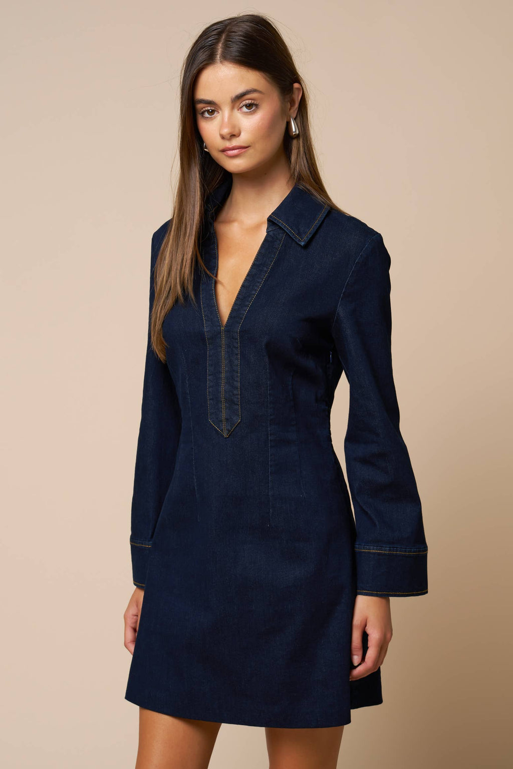 Sarah Denim Mini Dress