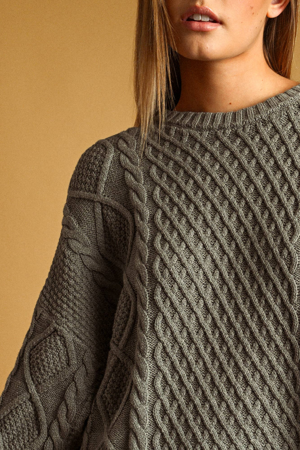 Brigitte Cable Knit Sweater