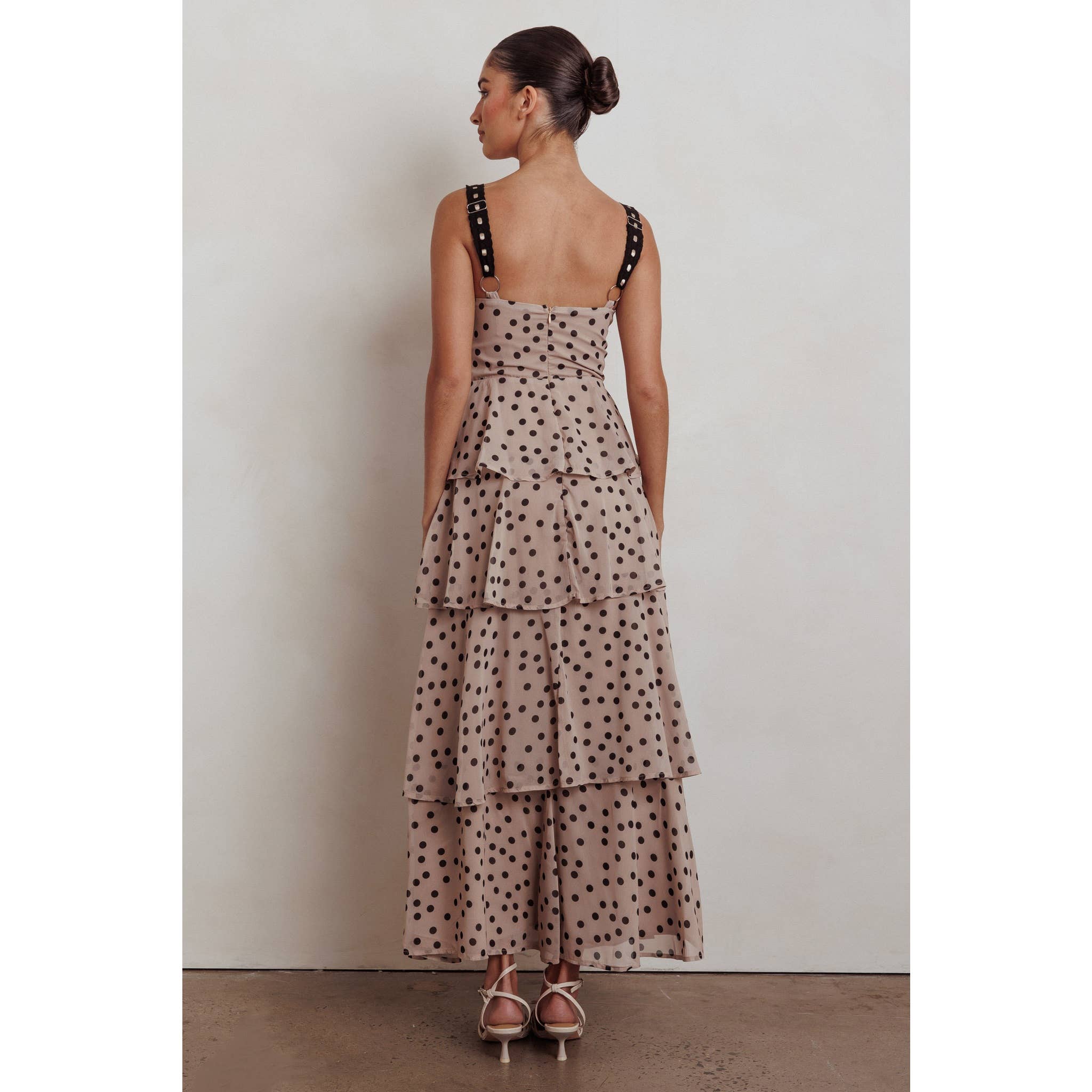 Genevieve Polka Dot Maxi Dress