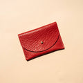 Tessa Leather Cardholder – Tomato