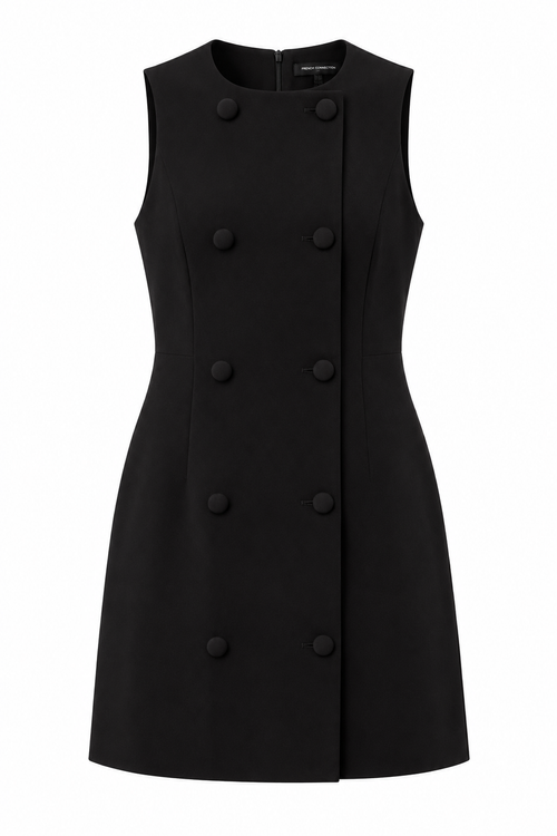 Amélie Button-Front Mini Dress