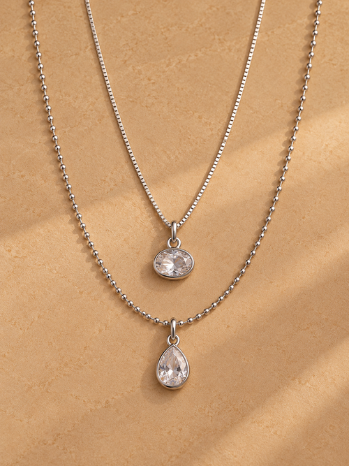 Antoinette Stone Charm Necklace