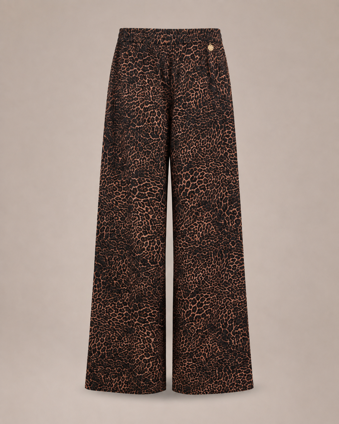 Bianca Leopard Wide-Leg Pants