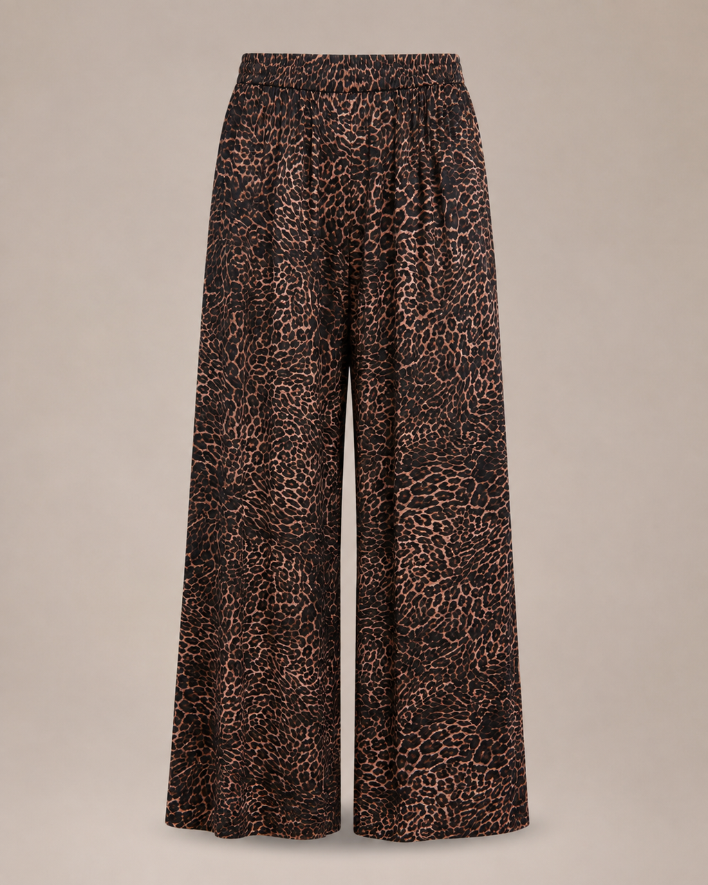 Bianca Leopard Wide-Leg Pants