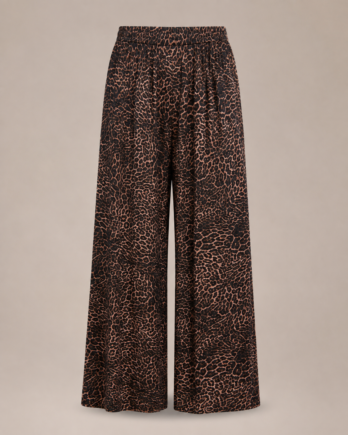Bianca Leopard Wide-Leg Pants