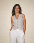 Camille Linen Vest