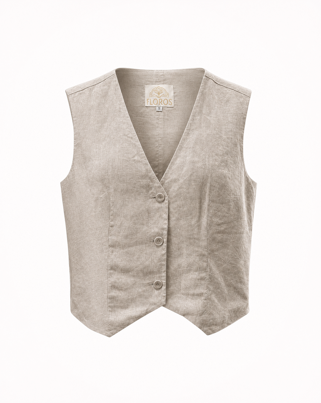 Camille Linen Vest