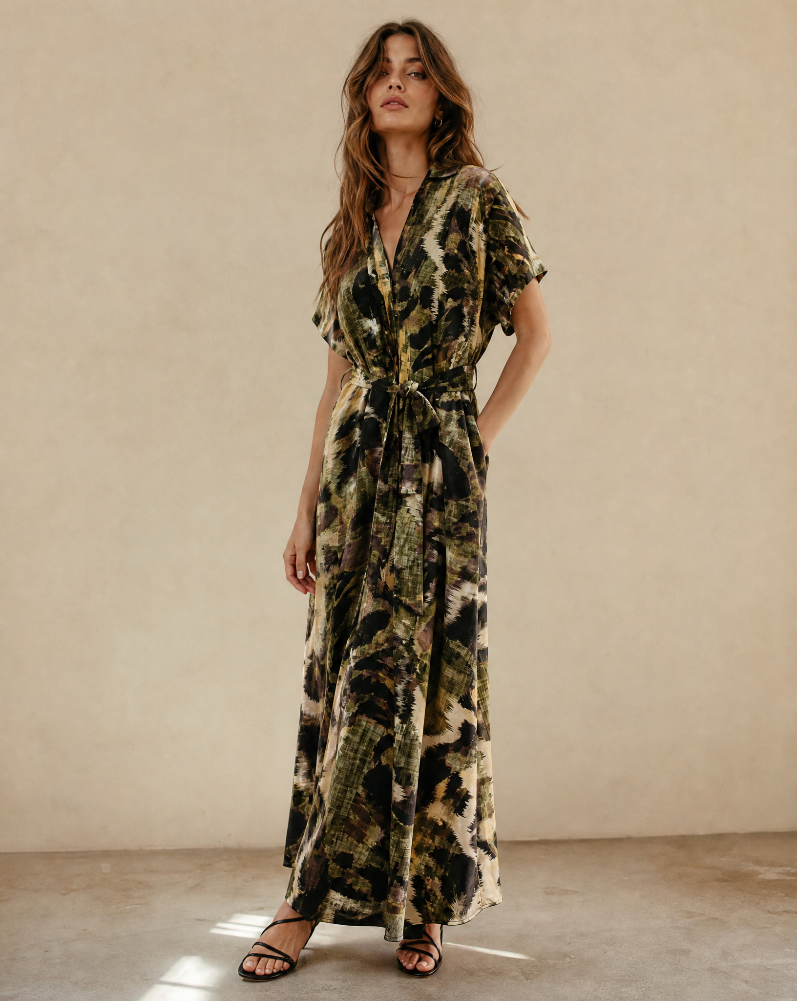 Celeste Button Down Maxi Dress