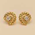 Charlotte Coil Stud Earrings