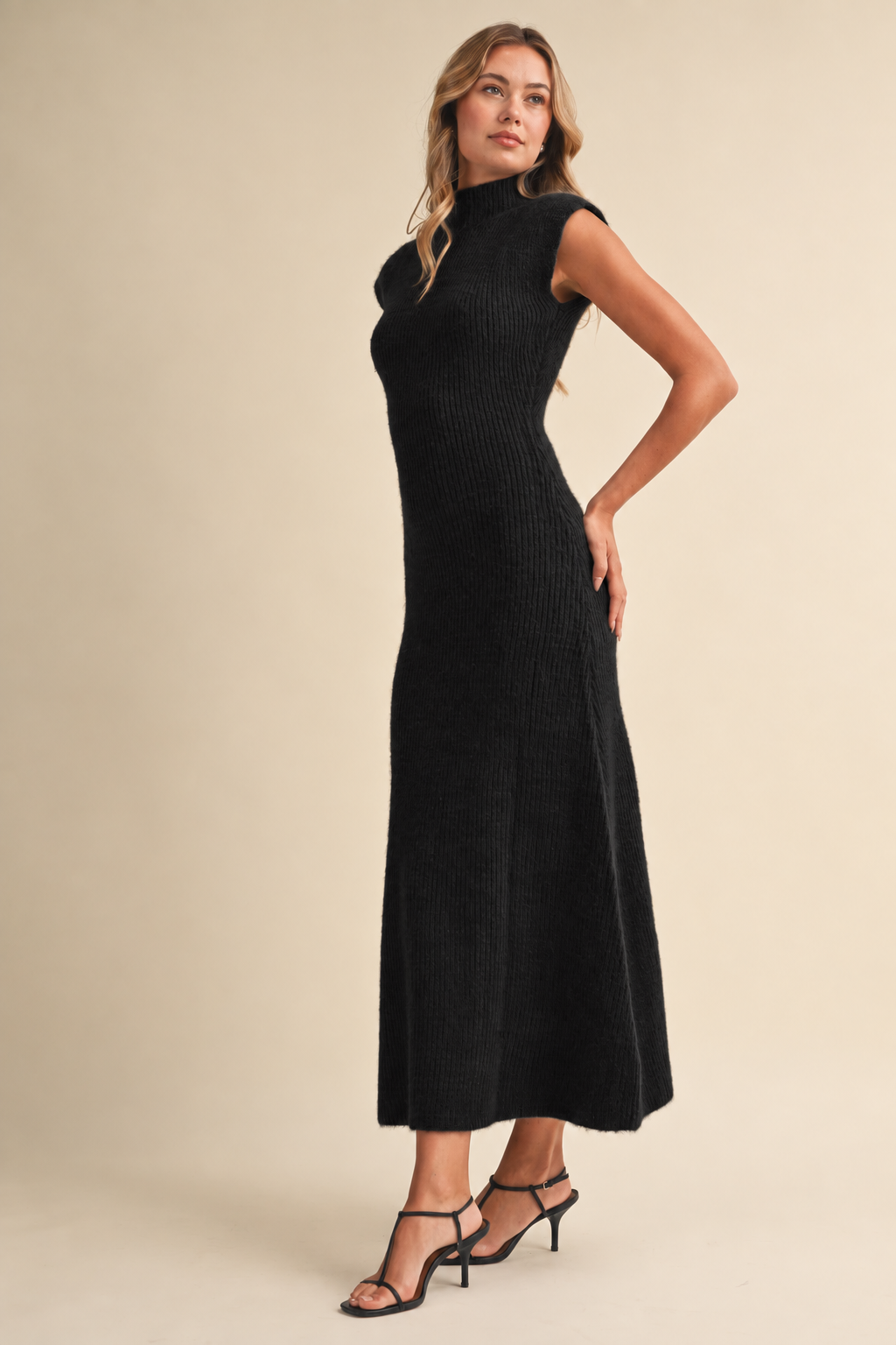 Daphne Ribbed Knit Maxi Dress