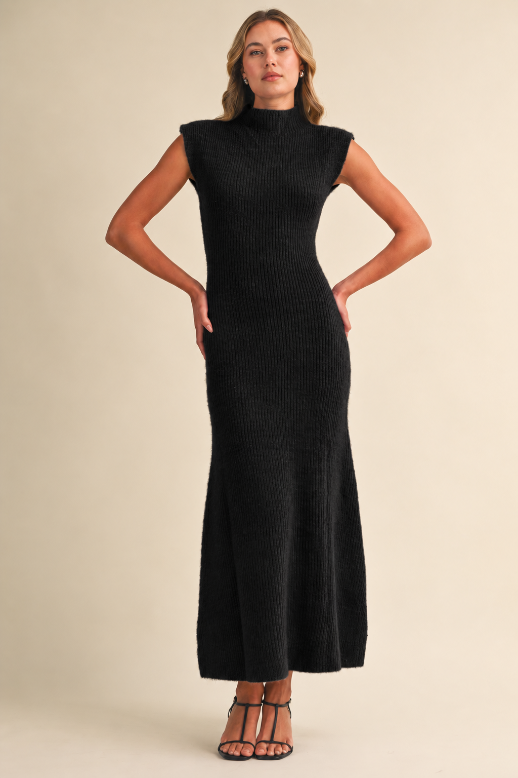Daphne Ribbed Knit Maxi Dress