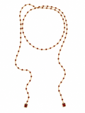 Elizabeth Garnet Stone Wrap Necklace